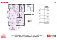 3 Zi. OG mit Balkon ca.85 m² - Wohnung 4 - Sudetenstr. 7, 79787 Lauchringen - Neubau Wohnung kaufen 79787 Lauchringen Bild klein