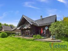 Gemütliches Holzblockhaus mit Erdwärmepumpe, Sauna und idyllischem Garten in Ortsrandlage Haus kaufen 53947 Nettersheim Bild klein