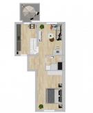 Kleine 2ZKB Split-Level Wohnung mit Balkon in Plauen Preissenpöhl . Wohnung mieten 08525 Plauen Bild klein
