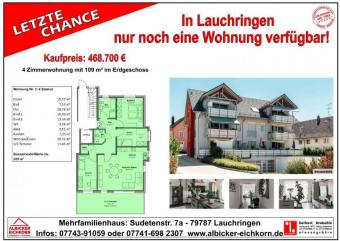 4 Zi. EG mit Terrasse ca. 109 m² - Wohnung 2 - Sudetenstr. 7a, 79787 Lauchringen - Neubau Wohnung kaufen 79787 Lauchringen Bild mittel