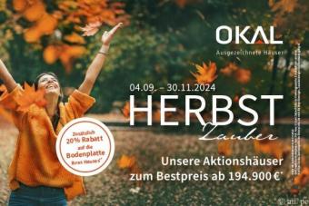 Die OKAL Premiumklasse, inkl. Grundstück - Häuser ab 194.900 EUR. Bitte Herbstzauber Prospekt beachten. Haus kaufen 30890 Barsinghausen Bild mittel