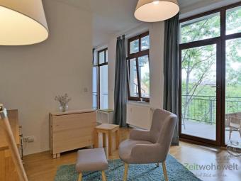 (EF0624_M) Erfurt: Brühlervorstadt, diskretes 1,5-Zimmer-Apartment, mit Parkettböden und großem Balkon, WLAN inklusive Wohnung mieten 99084 Erfurt Bild mittel