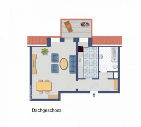 Eigentumswohnung * WHV, Bismarkstraße 166 * Balkon * 1 ZKB * 49 qm * Dachgeschoss * top Lage * Wohnung kaufen 26382 Wilhelmshaven Bild mittel