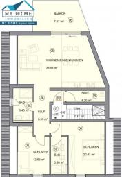 Investieren Sie in 10 unschlagbare Vorteile! Luxus Maisonette, Neubau/Erstbezug, KFW 55 * Provisionsfrei Wohnung kaufen 54318 Mertesdorf Bild mittel