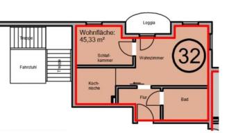 Seniorenwohnanlage Burg – Gemütliche 2-Raumwohnung mit Loggia im Dachgeschoss na001 Wohnung mieten 39288 Burg Bild mittel